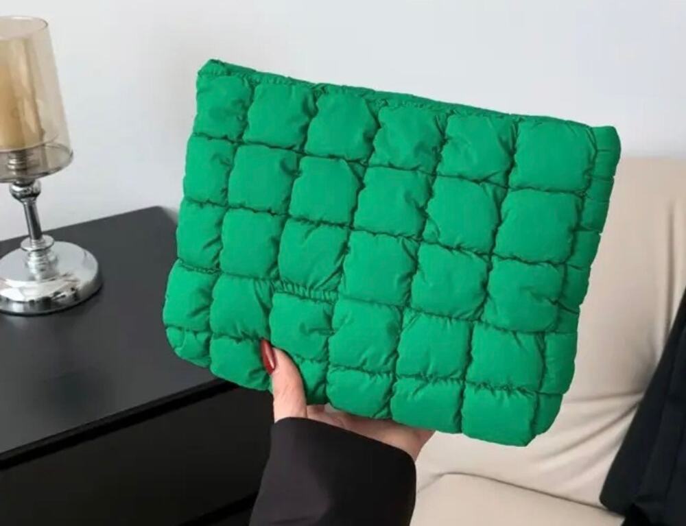 Quilted Cosmetic Makeup Pouch / Clutch